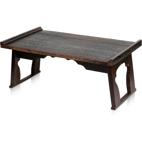 ENSO SENSORY Kiri Altar Table - Premium Japanese Meditation Table & Shrine Stand - Folding Chabudai Tatami Puja Table - Low Tea Table for Sitting on the Floor -Sleek Finish, Lightweight Paulownia Wood