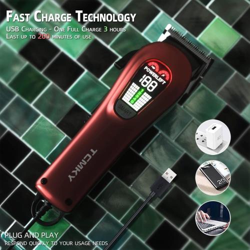 TCMKY Hair Clippers for Men Barber Clippers Rechargeable Hair Trimmer Kit
