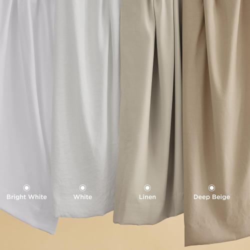 Bestouch Deep Beige Duvet Cover King Size - 3 Pieces Prewashed Cotton-Like Extra Soft Bedding Set, Includes 1 Duvet Cover with Zipper Closure & 2 Pillow Shams, Comforter Not Included