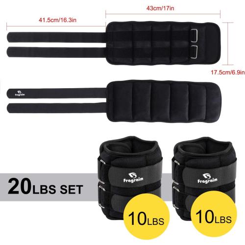 Ankle Weights for Women, Men and Kids - 1/2/3/4/6/8/10/12/15/20 LBS 2 Strength Training Wrist/Leg/Arm Weight with Adjustable Strap for Jogging, Gymnastics, Aerobics, Physical Therapy