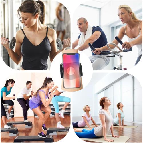 Magnetic Running Phone Holder for iPhone, 360° Rotatable Armband Cell Phone Holder Strong Adaptability Wrist Phone Carrier Compatible with iPhone 12 13 14 15 16 Pro Max Plus Mini