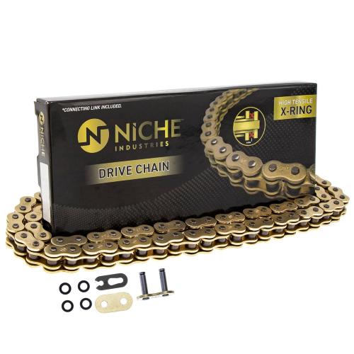 NICHE Gold 520 X-Ring Chain 76 Links with Connecting Master Link