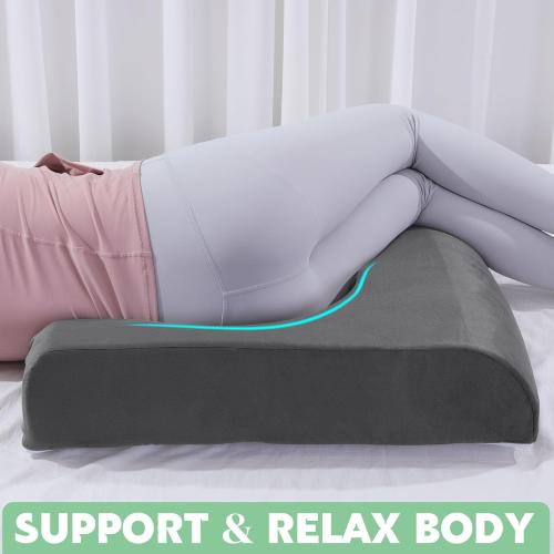 HOMBYS BBL Pillow After Surgery for Sleeping,High Density Foam Butt Pillow,Brazilian Butt Lift Pillow Post Surgery Recovery for Sleeping,BBL Chair with Hole (Dark Grey)