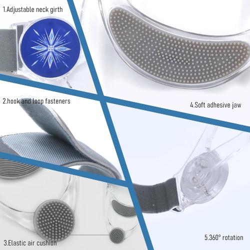 360° Adjustable Neck Collar - Neck Support with Neck Stretcher | Cervical Collar Made of Plastic for Correcting Forward Head Posture and Relieving Neck Pain