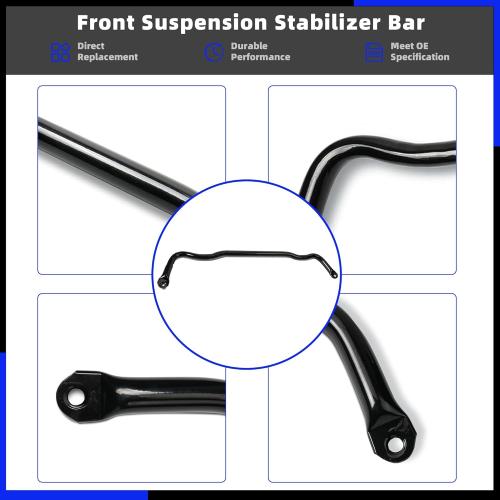 Front Sway Bar Suspension Stabilizer Compatible with Dodge Ram 1500 2009-2010 Ram 1500 2011-2018 Ram 1500 Classic 2019-2022 Replaces#55398938AC