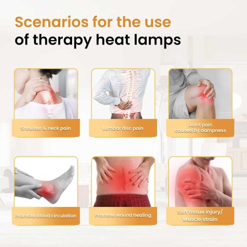 Infrared Light 275W Red Light Therapy Heat Lamp with Remote Control for Relieve Joint Pain and Muscle Aches, Adjustable Dimmable Red Light Standing Heat Lamp