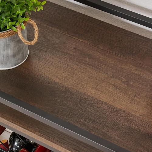 FATORRI Bar Cart for The Home with Wine Rack and Glasses Holder, Small Home Bar Serving Cart on Wheels for Liquor and Alcohol (Walnut Brown)