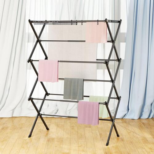 Black 40x28.8x14.2 Clothes Drying Rack Household Indoor, Foldable Drying Rack Clothing for Laundry - 40 x 28.8 x 14.2, Space Saving Indoor&Outdoor, Black-1pack