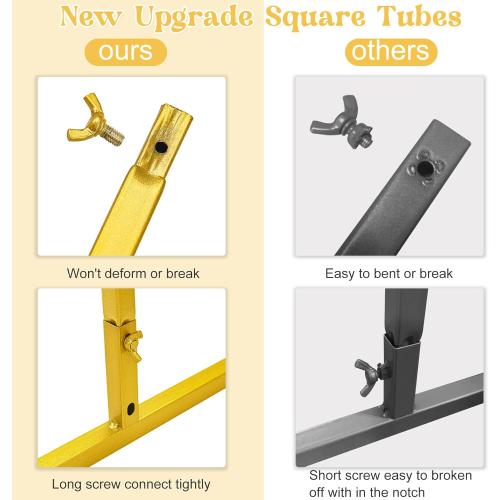 Fivenl Arch Backdrop Stand 6.6FT Balloon Arch Stand Stable Gold Wedding Arch Frame Metal Arch Backdrop Stand for Wedding Ceremony Birthday Party Bridal Baby Shower Banquet Decoration