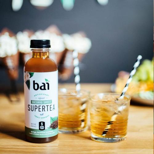 Bai Iced Tea, Socorro Sweet, Antioxidant Infused Supertea, Crafted with Real Tea (Black Tea, White Tea), 18 Fluid Ounce Bottles, 12 Count (Pack of 1)