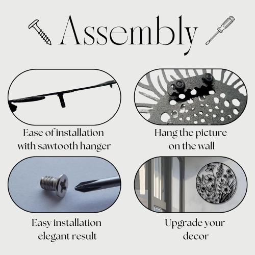 Metal Wall Decor | 17'' x 17'' x 0.05'' Bonsai Tree Themed Metal Wall Art | Handmade Indoor and Outdoor Wall Decorations