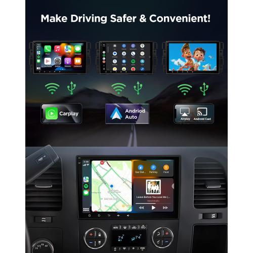 Eonon Android 13 Car Stereo Compatible with GMC/Chevy/Buick, Wireless CarPlay & Android Auto, 8 Inch Touchscreen Car Radio, SWC, Bluetooth 5.4, Navigation, Rear Camera, 2G 32G-GMA13