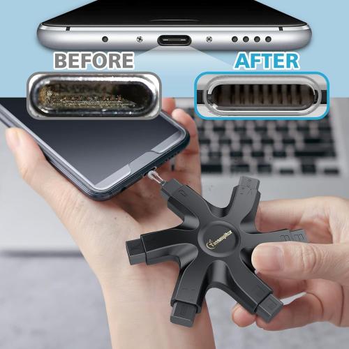 for iPhone Cleaning Kit Phone Port Cleaner, Cleaner Kit for AirPod iPhone Pro Max, Cleaning Putty for Cell Phone Charging Port Lightning Charger Connector Cable Speaker, Repair Restore Tool