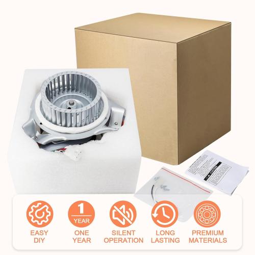 Hiorucet 326628-761 Inducer Motor Kits, Furnace Draft Inducer Motor Assembly Parts for Carrier Bryant Payne 326628-761 326628-711 3266828-701, Packard 66761 with Blower Wheel, Mounting Bracket, Gasket