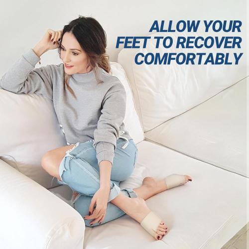 2 Pairs Metatarsal Pads with Gel Pad for Women and Men, Foot Pads for Ball Pain Relief, Morton's Neuroma, Metatarsalgia Support(Beige,Medium)