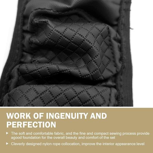Car Steering Wheel Cover, Microfiber Leather Steering Wheel Cover，Anti-Slip Breathable Steering Wheel Protector，15 inch Universal for SUV, Truck, Van (Black)