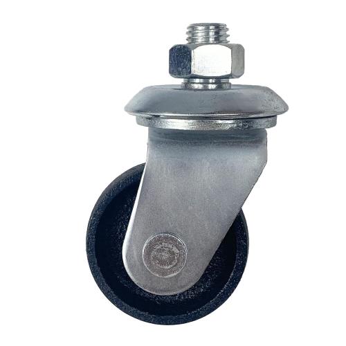 Floor Jack Casters for 3 Ton Floor Jack, Cast Iron Caster Wheels, Quality Replacement Parts Fit for ATD, Cornwell, Mac Tools, Matco, Mountain, Napa, Sunex & More, Pack of 2 (12mm Stem)