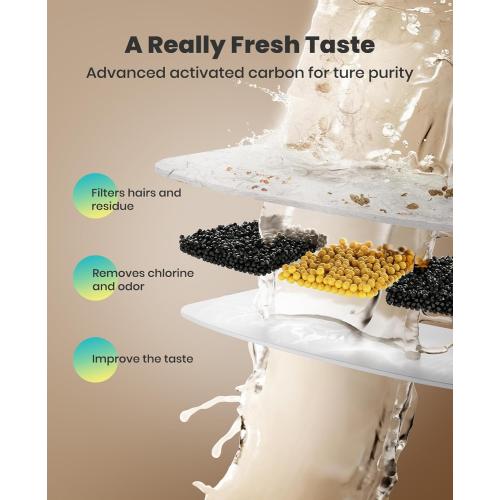 oneisall Wireless Cat Water Fountain, 3.5L/118oz Battery Operated Pet Drinking Fountain Stainless Steel, Running Water Dispenser Fountains for Cats, Cordless&Rechargeable with Motion Sensor(Hale 3.5L)