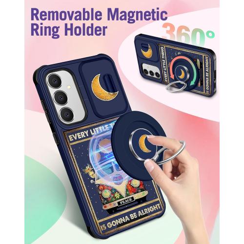 Funermei for Samsung Galaxy S25/24 Plus Case with Magnetic Ring Stand