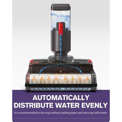 Electric Wet Dry Mopping Head for V15 V8 V7 V10 V11 Vacuum Cleaner, Automatic Cleaning Roller Brush for Various Hard Floors, Great for Sticky Messes and Pet Hair, 2024 New