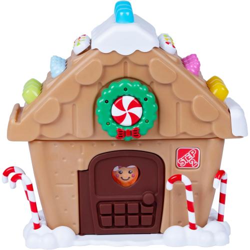 Step2 My First Gingerbread House, Kids Interactive Christmas Holiday Toy, Lights Up and Plays Music, Includes 20 Accessories, For Toddlers 1  Years Old