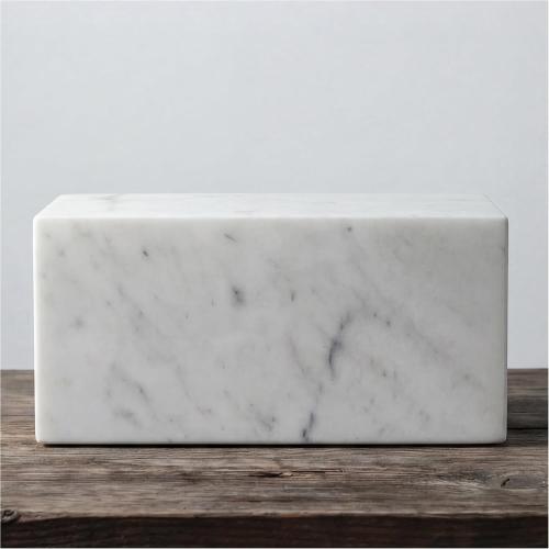 Aspen Studio AspenStudio Carrara Marble Real Urn Genuine Marble Urn for Human Adult Cremation Ashes Decorative urn
