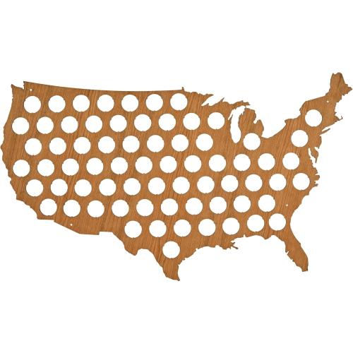 USA Beer Cap Holder Cherry - Skyline Workshop - BOGO Two for One - Made in the USA - Holiday Special - Easy to Hang - Great Christmas Gift!