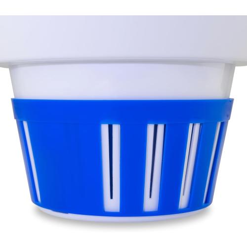 WaterWarden Floating Pool Chemical Dispenser – X-Large 7.5” Chlorine or Bromine Tablet Holder – Adjustable Floater for Pools, Hot Tubs & Spas – Holds Up to 4 Tablets – Deluxe Design