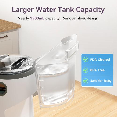 Instant Formula Maker comfyer, Customizable and Automatic Formula Dispenser Machine with Accurate Temperature Control for Baby, Automatic Powder Blending for All Brands of Bottle and Formula, White