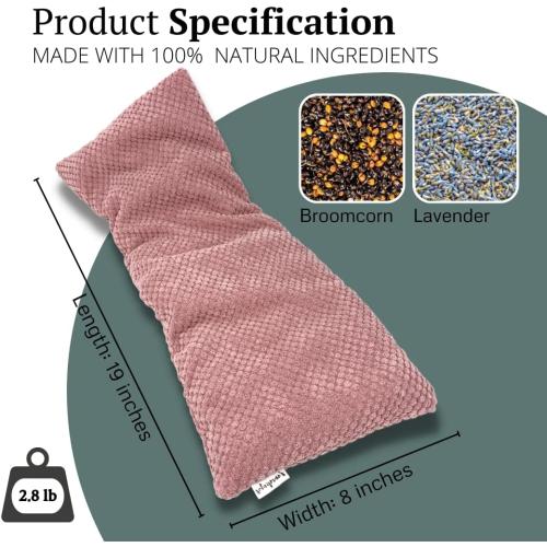 Solayman's Heating Pads for Cramps - Pink, Removable Cover, Lavender Scented