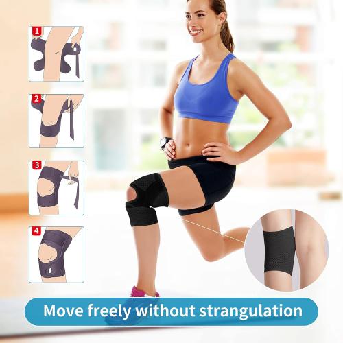 Color Black Knee Brace with Side Stabilizers Relieve Meniscus Tear Knee Pain ACL MCL Arthritis,Joint Pain Relief, Breathable Adjustable Knee Support Suitable for Men and Women with Sports Injuries