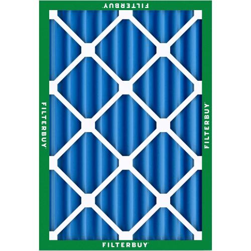 Filterbuy 20x25x4 Air Filter MERV 13 Optimal Smoke & Allergy Defense (2-Pack), Electrostatic Pleated HVAC AC Furnace Filters Replacement (Actual Size: 19.50 x 24.50 x 3.63)