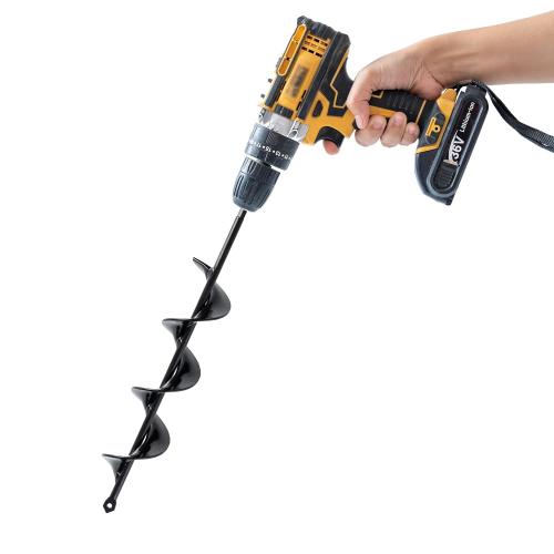 VASGOR Set of 5 Auger Drill Bit for Planting (1.6x16, 2x16, 2.6x16, 3x16, 3.5x16) - Easy Planter Garden Auger - Bulb & Bedding Plant Augers - Post Hole Digger for 3/8” Hex Drive Drill