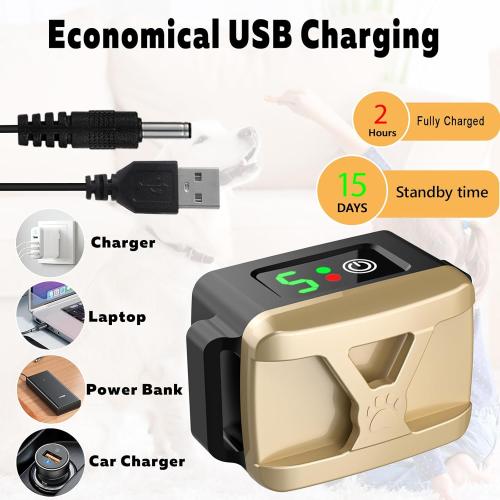 Dog Bark Collar, CMUBH Bark Collar for Large Dog, Rechargeable Anti Bark Collar for Medium Small Dogs with 5 Adjustable Sensitivity and Intensity Beep Vibration