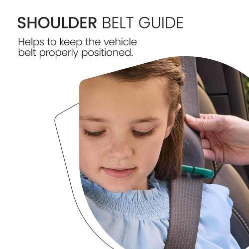 Britax UpNGo Click Backless Booster Car Seat with Rigid Latch, Lightweight and Portable Travel Booster with Slim Design and PosturePlus, Accommodates Kids up to 120 Lbs and 63” – Parchment