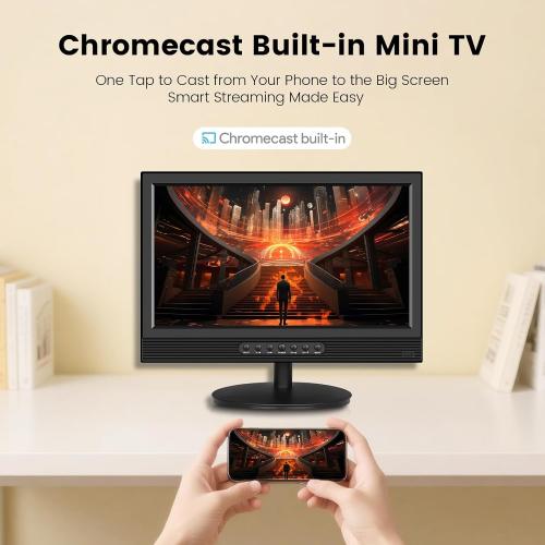 Jexiop 20inch Smart TV,Full HD 1080p LED Flat Screen with ATSC TV,with Built-in HDMI USB Suitable for Kitchen Kid's Room Basement or RV Camper