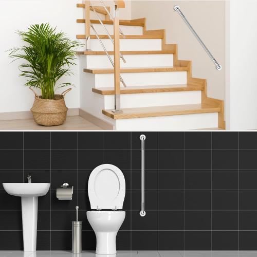 supregear Grab Bars for Bathtubs and Showers (2-Pack), Anti Slip Bathroom Grab Bars, 304 Stainless Steel Shower Handle, Toilet Handicap Elderly Senior Assist Bathroom Safety Handle, 32 in