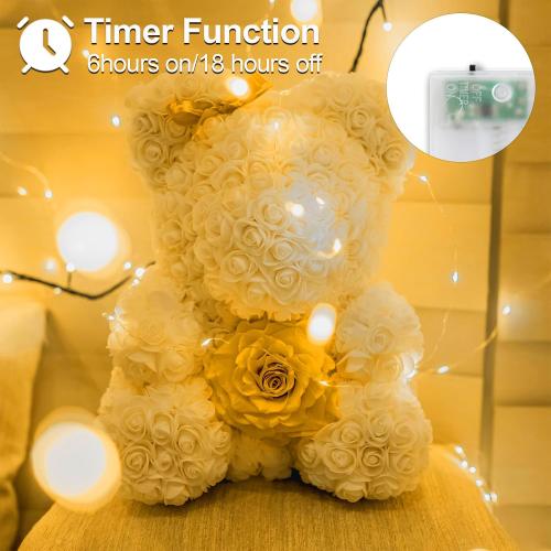 YAOZHOU Christmas Decorations Warm White Fairy String Lights, Battery Operated with Timer, 2 Pack Total 33FT 100 Led Mini Battery Powered Mason Jar Waterproof Firefly Lights DIY Party