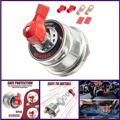 300A High Current Master Battery Disconnect Switch for Car Vehicle RV Truck