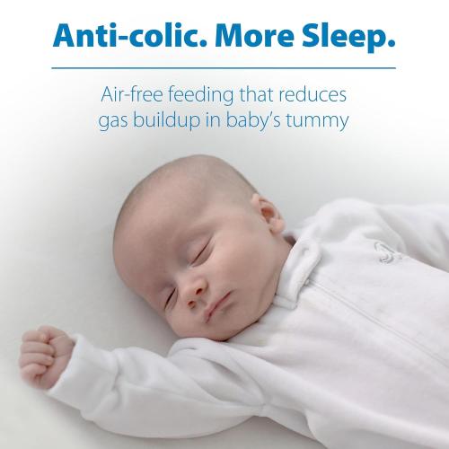 Dr. Brown's Anti-Colic Options  Narrow Glass Baby Bottle with Level 1 Slow Flow Nipple, BPA-Free, 8 oz/250 mL, 0m , 4-Pack (Packaging May Vary)