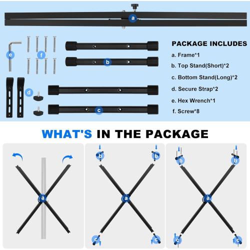 Black Keyboard Stand, Height Adjustable Keyboard Stand, Keyboard Stand with Quick Release Mechanism, Double X Foldable Heavy Duty Instrument Stand with Locking Straps for 54-61-88 Key Electronic Pianos