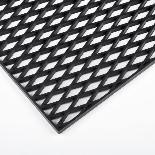 AggAuto 47x16 ABS Plastic Universal Car Grill Mesh, Automotive Grille Insert Bumper Rhombic Hole 10x30mm Grids Black