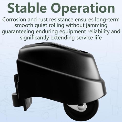 12388 Foot Caster & 12293 Caster Wheel Kit Compatible with Ridgid 6 & 16 Gal Wet/Dry Vacuum, Vacuum Casters Wheel Plate-Casters (1Pack)