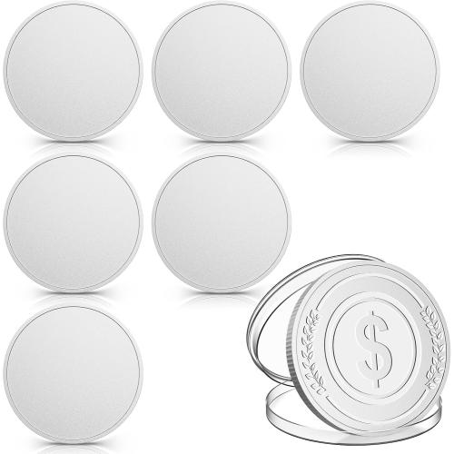 6 Pcs Blank Challenge Coin