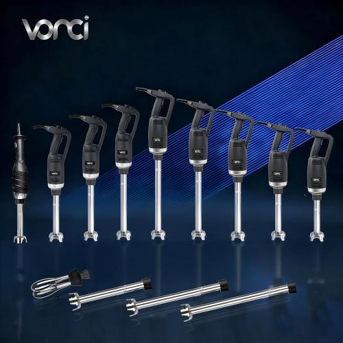 VONCI 500W Commercial Immersion Blender, 16 SUS 304 Removable Shaft, Heavy Duty Power Hand Mixer with Variable Speed 6000-20000RPM, Professional Electric Stick Blender for Restaurant Kitchen Use.
