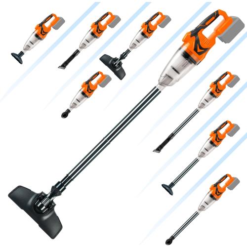 Cordless Vacuum Cleaner Handheld Stick Vacuum Cleaner 10kPa Powerful Suction 4 Different Heads for Home Pets Floor Car, Compatible with DEWALT 20V MAX Batteries (NO Battery)