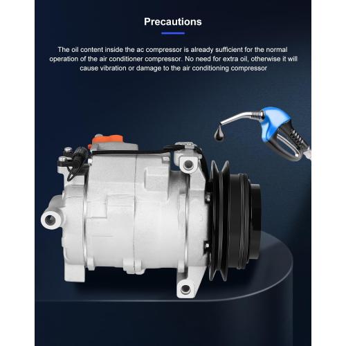 ECCPP A/C Compressor with Clutch 2003-2006 Fit for Dodge Sprinter 2500 3500 2.7L 2007-2009 Fit for Dodge Sprinter 2500 3500 3.0L AC Compressor