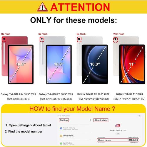 Case for Samsung Galaxy Tab S10 Lite/ S10 FE/ S9 FE 5G 10.9 Inch/Tab S9 11 Inch with S Pen Holder, Cute Leather Folio Cover Case with Card Slots - Silver Flower