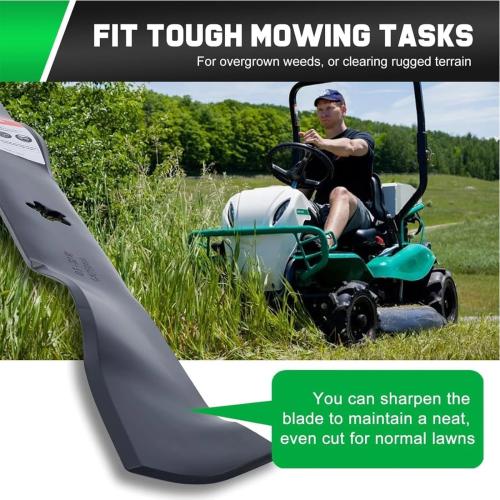 Eaglerich 3-in-1 Mulching Blade 134149 for 42 Inch Deck Mowers, Replace 532134149 & 422719, 5 Point Star Center Hole, 2 Pack