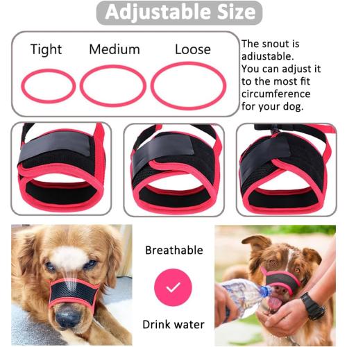 LUCKYPAW Soft Dog Muzzle for Small Dogs to Anti Biting Chewing